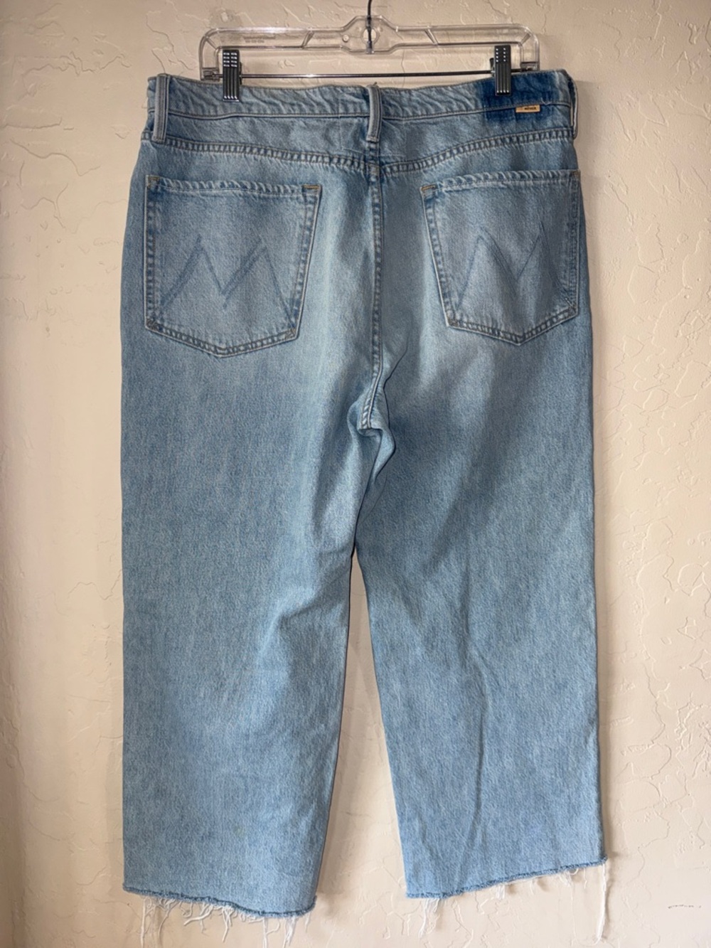 Mother superior jeans wide leg the rambler slip Ankle fray
